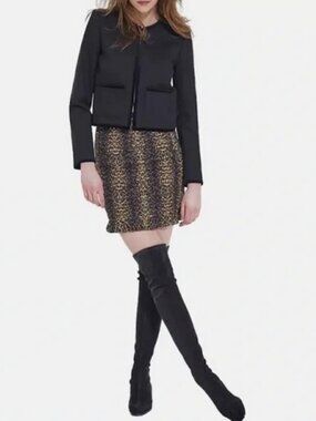 The Kooples Animal Print Skirt NWT